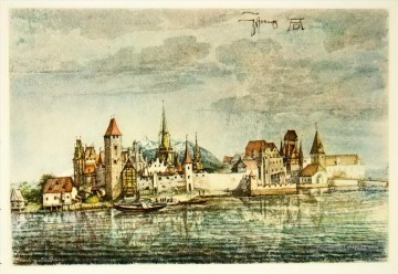 Innsbruck vu du nord Albrecht Dürer Peinture à l'huile